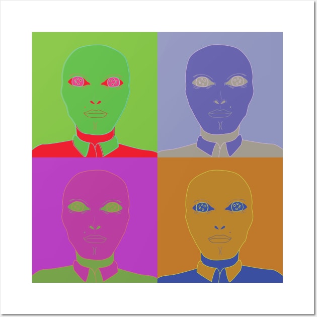 Alien Pop Art Wall Art by Visual Intrigue